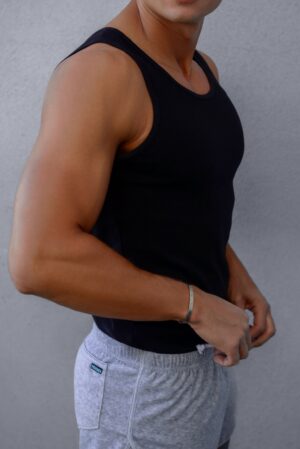 Ribbed Tank Top (Black)