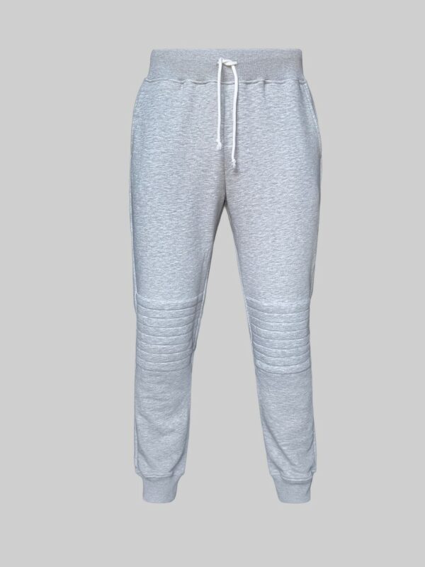 Moto Sweatpants (Heather Grey)