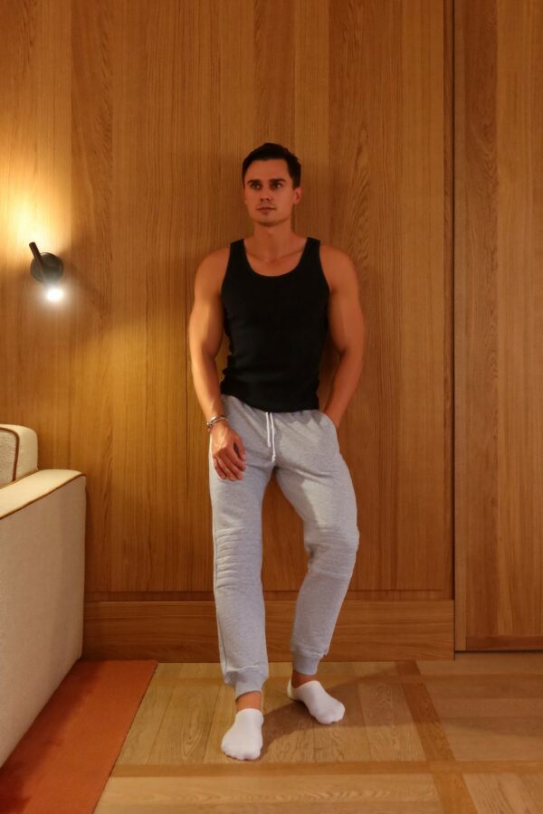 Moto Sweatpants (Heather Grey) - Image 6