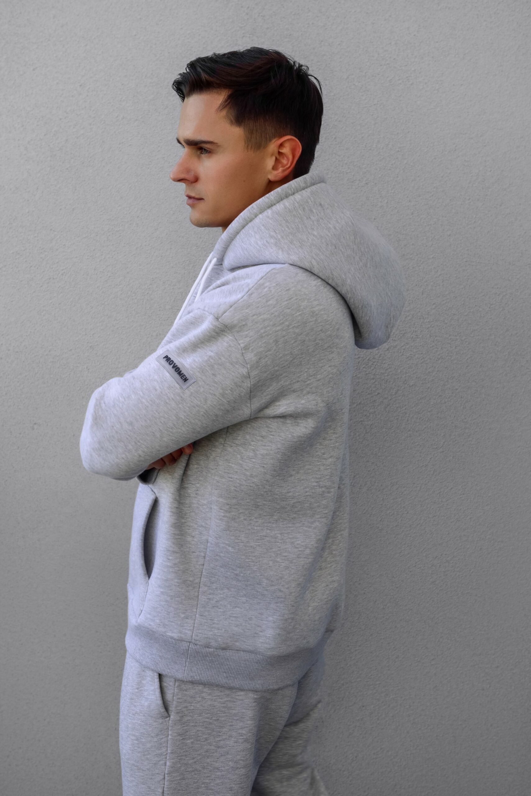 Pullover Hoodie (Heather Grey) - Image 8